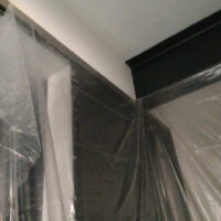 Naturofloor-Bauablauf: Staubvorhang