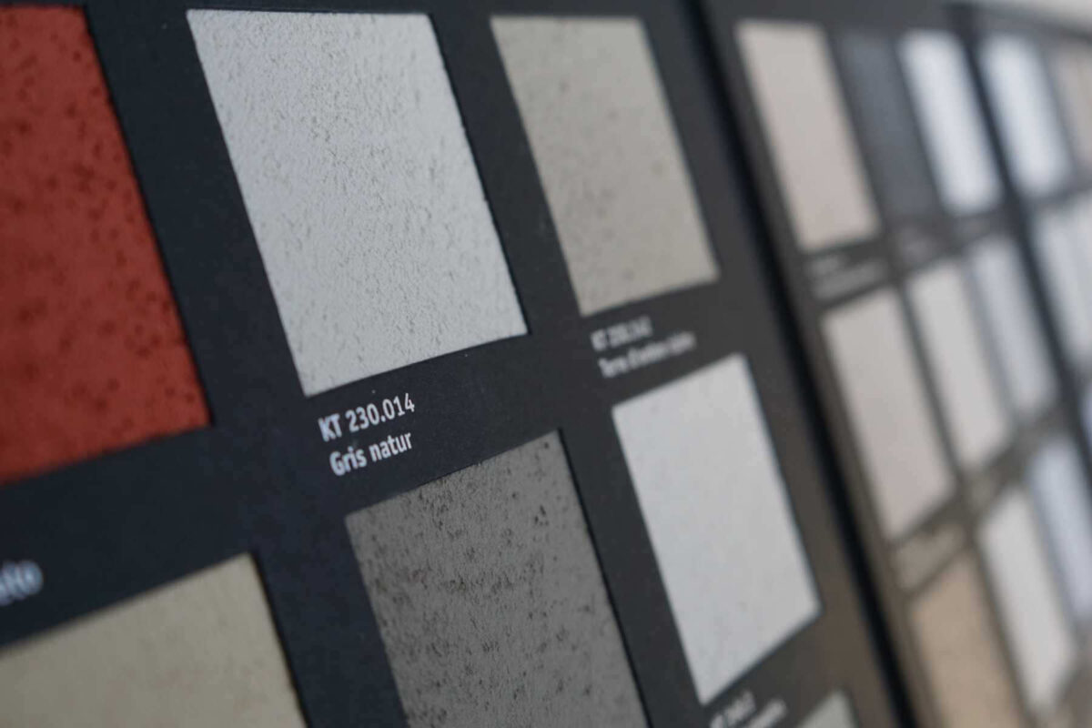 kt.COLOR Pigmentkalk Farbmusterkarte