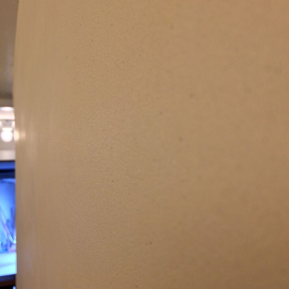 Lehmputz, verdichtet